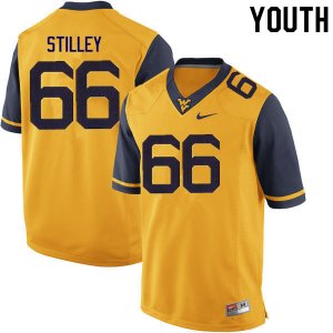 Youth West Virginia Mountaineers NCAA #66 Adam Stilley Gold Authentic Nike Stitched College Football Jersey BY15J38OI